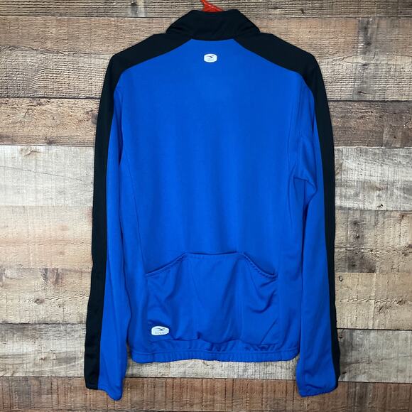 Sugoi Neo Long Sleeve Jersey Cycling Jacket Full Zip Black Blue Size Large - Picture 7 of 10